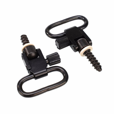 

2 Pcs Professional Quick Detachable 1 Sling Swivel Hunt Accessories Kit Adapter Type Black