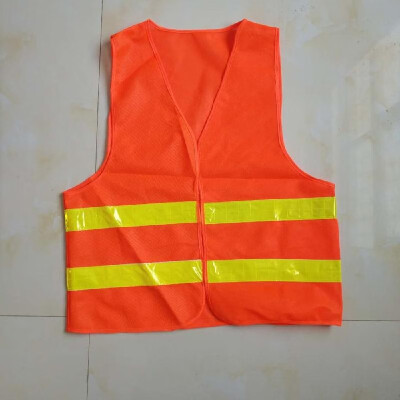 

Factory direct reflective vest sanitation reflective vest car traffic low elastic warp-knitted reflective clothing wholesale custo