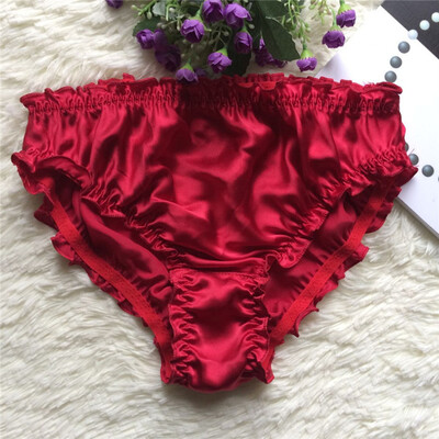 

UK Womens Briefs Underwear Knickers Lady 100 Silk Lace Panties Bikini Lingerie
