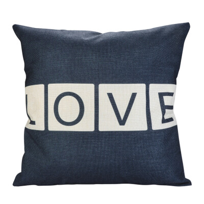 

〖Follure〗Print Pillowcase Linen Cotton Sofa Cushion Cover Home Decor