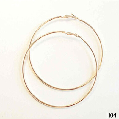 

Big Round Earrings Women Circle Hoop Earrings Geometric Shape Fashion Sexy Exaggerated Earrings