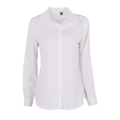 

Womens Ladies Slim Fit Long Sleeve Cotton Casual Blouse Shirt Top Fashion Blouse