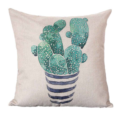 

〖Follure〗Pastoral Style Square Pillow Cover Cushion Case Toss Pillowcase Hidden Closure