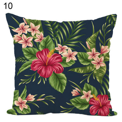 

Green PlantsFlower Throw Pillow Case Cushion Cover Sofa Bed Car Home Decor