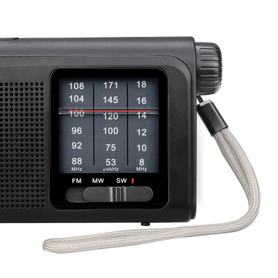 

Retekess TR605 FMMWSW Portable Radio with LED Flashlight Large Dial Scale Panel Display