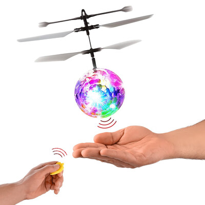 

Fantastic New Fashion Infrared Induction Drone Flying Flash Disco Colorful Shining LED Lighting Ball Helicopter Child Kid Toy Gest