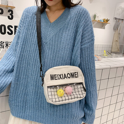 

Tailored Women Simple Chicken Bag Canvas Bag Casual Cute Student Shoulder Bag