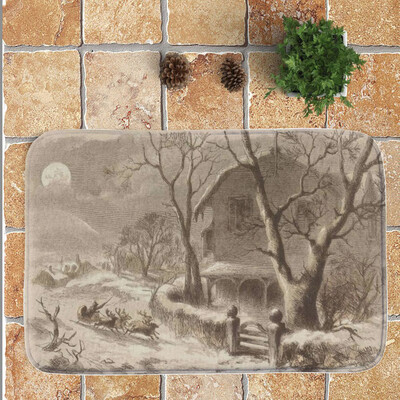 

Toponeto Merry Christmas Welcome Doormats Indoor Home Carpets Decor 40x60CM