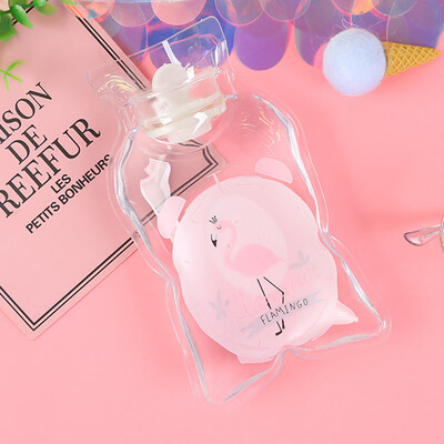 

Cute Mini Transparent PVC Hot Water Bottle Pocket Portable Hot Water Bottle Winter Warming Tool Containe