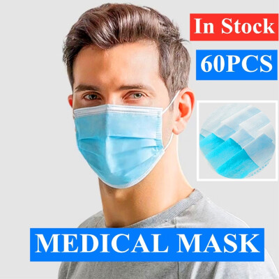 

4060PCS Medical Mask Medical Surgical Disposable Flu Face Masks Mouth Mask Non-Woven Soft Breathable Mask