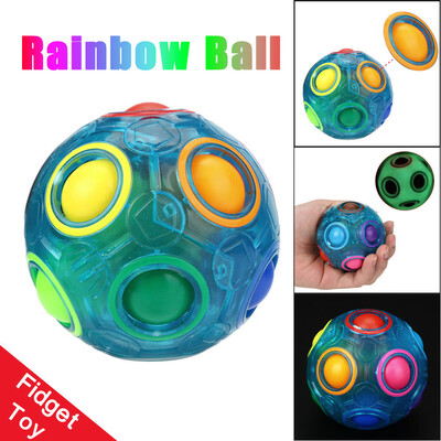 

〖Follure〗Luminous Stress Reliever Magic Rainbow Ball Fun Cube Fidget Puzzle Education Toy