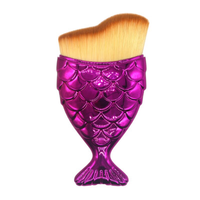 

Hot 1PC Makeup Brushes Cosmetic Brushes Fish Tail Brushes Powder Foundation Contour Blush Highlight Fish Scales Make Up Brush