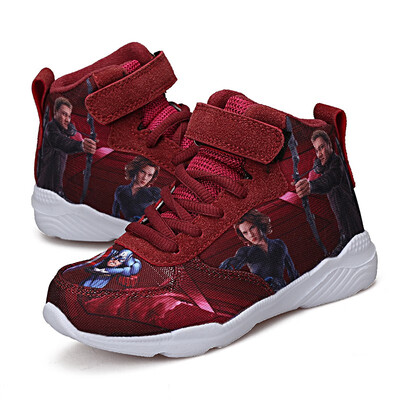 

3D totem new pupils high-top canvas shoes boy childrens sports shoes big childrens youth running shoes