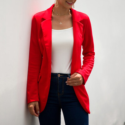 

Toponeto Women Loose Top Long Sleeve Casual Jacket Ladies Office Wear Coat Blouse