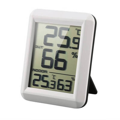 

Digital LCD Wireless Thermometer Hygrometer with Transmitter Temperature Humidity Testing Meter Indoor Weather Station