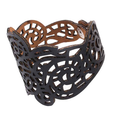 

Hollow Selling Leather Stylish Personalized BraceletJewelry Hollow Pattern Bracelet