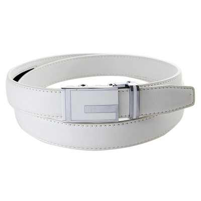 

BPSTAR Womens Automatic Buckle Genuine Leather Ladys Ratchet Holeless Belt Business High Quality Womens Real Belt for Pants