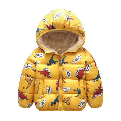 

Winter Coat Girl 2019 Kids Jacket Parka For Boys Warm Thick Outerwear Cartoon Zipper Hooded Overcoat Toddler Clothes E