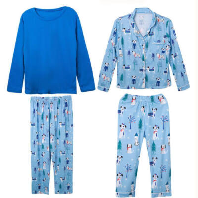 

USA Family Matching Adult Women Kids Baby Sleepwear Nightwear Pajamas Christmas