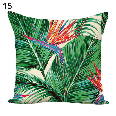 

Flower Green Plants Square Throw Pillow Case Cushion Cover Sofa Bed Car Decor
