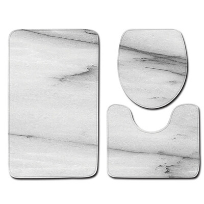 

Gobestart 3pcs Non-Slip Bath Mat Bathroom Kitchen Carpet Doormats Decor