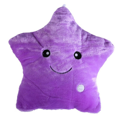 

4035cm Colorful Body Pillow Star Glow LED Luminous Light Pillow Cushion Soft Relax Gift Smile 5 Colors Body Pillows