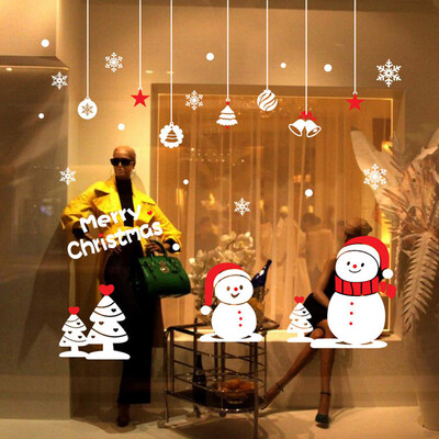 

Gobestart Christmas Sticker Wall Decoration Home Wall Sticker Window Sticker