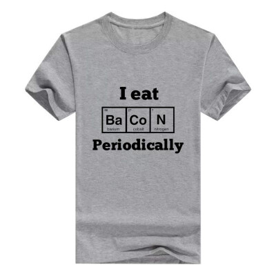 

Funny Bacon Gift Science I Eat Bacon Periodically T-Shirt Top