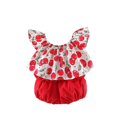 

Newborn Baby Girl Clothing Floral Ruffle Sleeve T-shirt Dress Tops Shorts Pants Clothes Outfit 2pcs Set Toddler Clothes