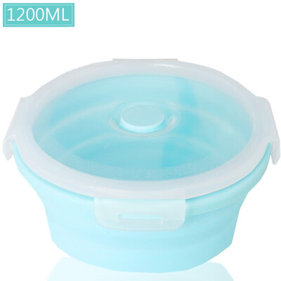

3505008001200ml Sealed Lunch Box Round Salad Bento Box Outdoor Portable Container Box for Workers Student