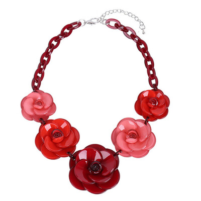 

Young Girl Gift Jewelry Flower Necklace Spring New Collection Fashion Necklaces & Pendants Beautiful Flower
