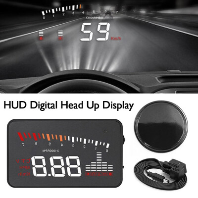 

Car HUD Head-up Display OBD2 LED Digital Speedometer Overspeed Warning Reflector