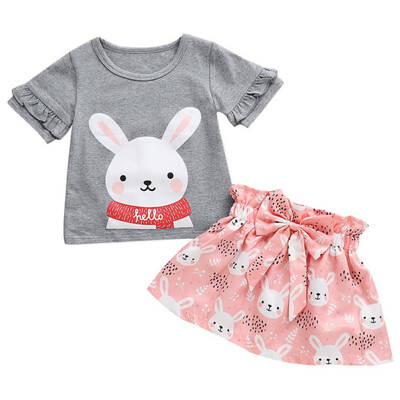 

0-5T 2Pcs Cotton Baby Boys Girl Clothes Kid Girl Outfit Clothes Catoon T-shirt TopShorts Pants Toddler Infant Summer Clothing