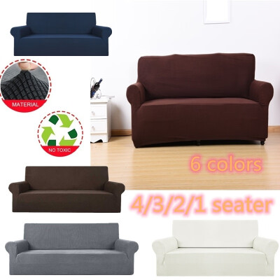 

1234 Seater Polyester Spandex Fabric Stretch Slipcovers Sofa Couch Covers Armchair Sofa Protector Cover Living Room Furniture