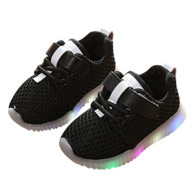

Children Unisex Mesh Solid Shoes Multi-color LED Glowing Sports Casual Running Shoes Kids Autumn Winter Outdoor Sports Shoes