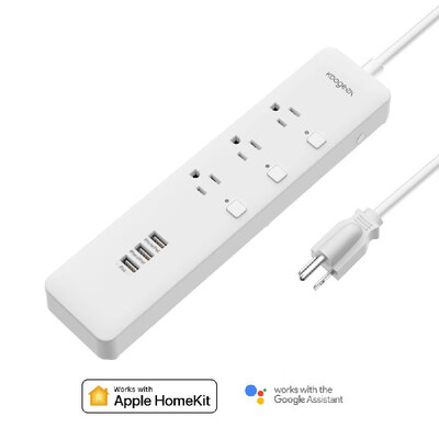 

Koogeek Smart Outlet Surge Protector Wi-Fi Enabled Individually Controlled 3-outlet Power Strip with 3 Universal USB Charging Port