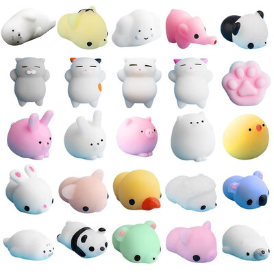 

〖Follure〗25pc Cute Mochi Cat Squeeze Healing Fun Kids Kawaii Toy Stress Reliever