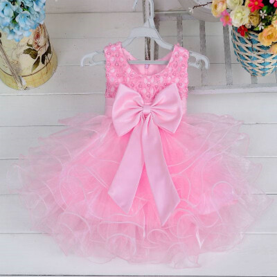 

Summer Wedding&Birthday Party Girls Dress Princess Children Clothes For Kids Baby Clothing