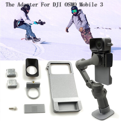 

Siaonvr For OSMO Action Camera Adapter Mount Plate Holder For DJI Osmo Mobile 3