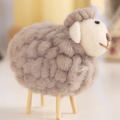

Aohua 2019 1012cm Creative Wool Felt Cute Sheep Gift Christmas Ornament Decoration Handmade Home Photography Props Crafts-in