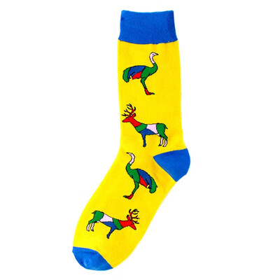 

Socks Harujuku Winter New Female Mid-long Socks Japanese Cotton Socks Male Print Creative Cotton Halloween Party Socks warm