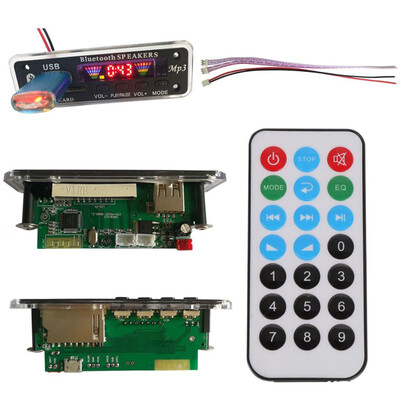 

Bluetooth 50 MP3 WMA Decoder Board Audio Wireless Lossless APE Module USB TF FM Radio Support Power-off Memory Playback