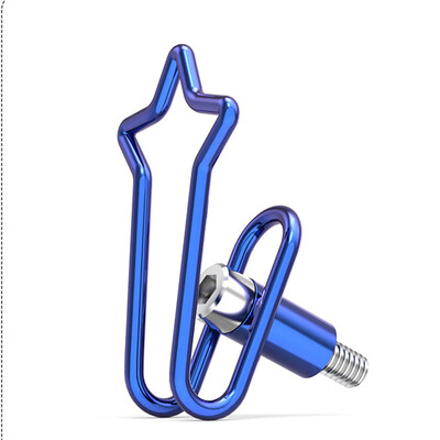 

1 Blue Motorcycle Electric Vehicle Helmet Hook Hanger Stainless Steel Universal