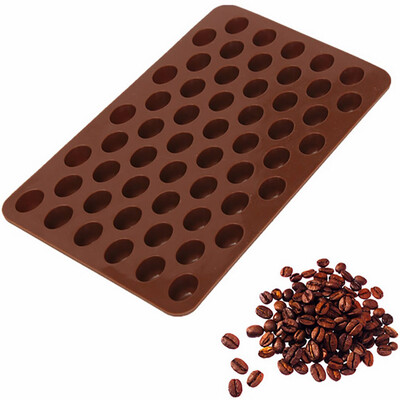 

JPGIF Silicone Chocolate Coffee Beans Mould Candy Cake Sweets 55 Cavity