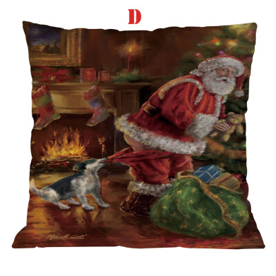 

〖Follure〗Cotton Linen Christmas Pillow Case Sofa Car Throw Cushion Cover Home Decor