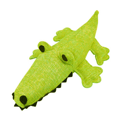 

Pet Dogs Molar Squeak Toy Flax Cartoon Animals Chew Toy For Cleaning Teeth Training IQ Interactive For Dog Plush Toys