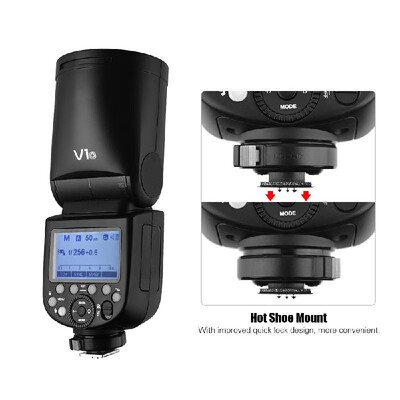 

Godox V1O Professional Camera Flash Speedlite Speedlight Round Head Wireless 24G for Olympus Cameras for Wedding Portrait Studio