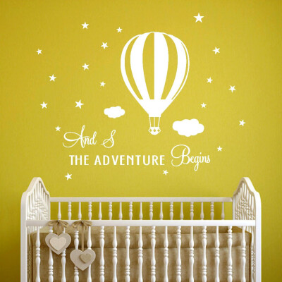 

Toponeto The Adventure Begins Home Decor Wall Sticker Decal Bedroom Vinyl Art Mural