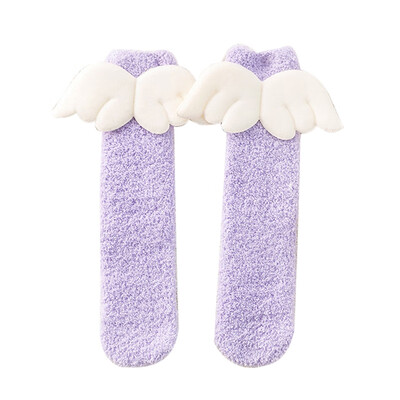 

5 Pair kids Socks Boy Girl Cute Wing Design Cotton Infant Children Soft Crib Leg Warmer For boy girl