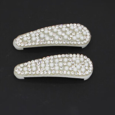 

Girls Cute Hair Clips With Pearl Rhinestone Design Hair Pin Children Hairpin Princess Hair Accessories